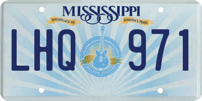 MS license plate LHQ971