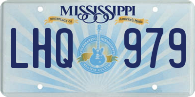 MS license plate LHQ979
