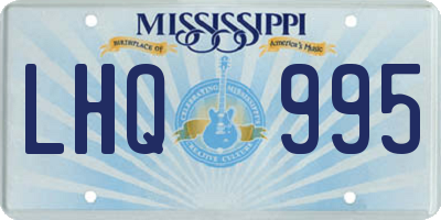 MS license plate LHQ995