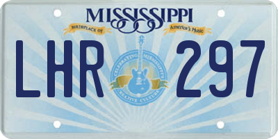 MS license plate LHR297