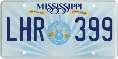 MS license plate LHR399