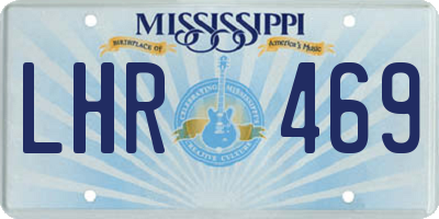 MS license plate LHR469