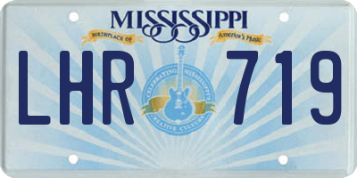 MS license plate LHR719