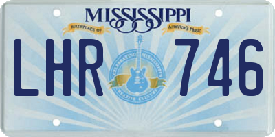 MS license plate LHR746