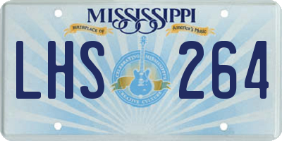 MS license plate LHS264