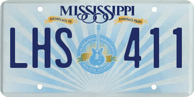 MS license plate LHS411