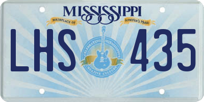 MS license plate LHS435