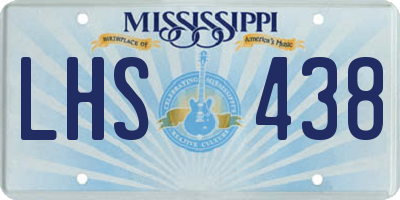 MS license plate LHS438