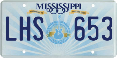 MS license plate LHS653