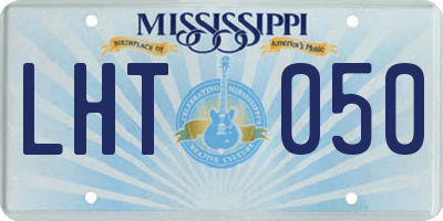 MS license plate LHT050