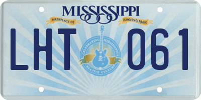 MS license plate LHT061