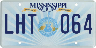MS license plate LHT064