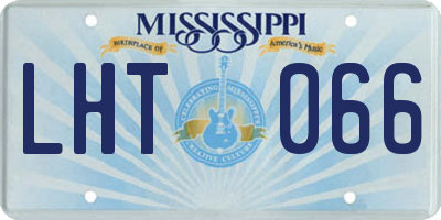 MS license plate LHT066