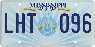 MS license plate LHT096