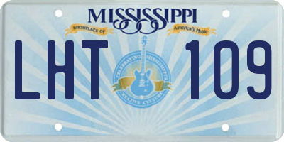 MS license plate LHT109