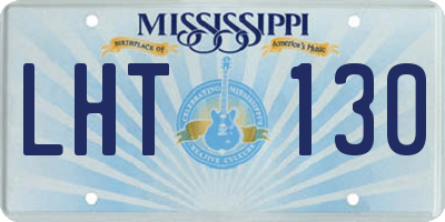 MS license plate LHT130