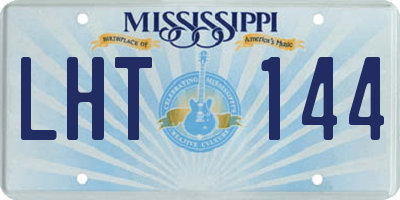 MS license plate LHT144