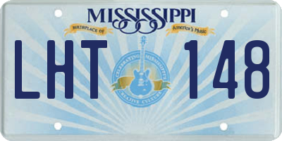 MS license plate LHT148