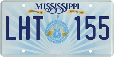 MS license plate LHT155