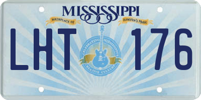 MS license plate LHT176