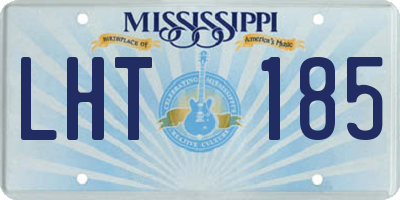 MS license plate LHT185
