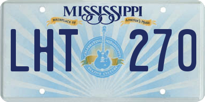 MS license plate LHT270
