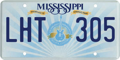 MS license plate LHT305