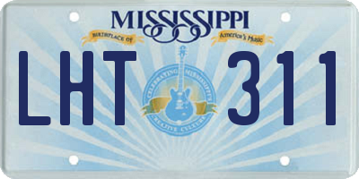 MS license plate LHT311