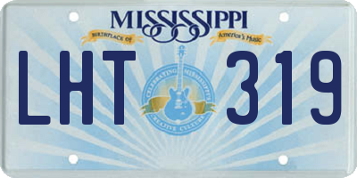 MS license plate LHT319