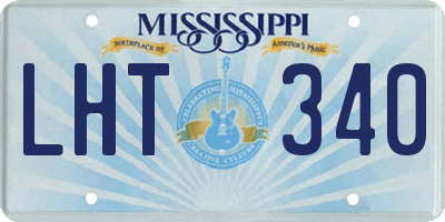 MS license plate LHT340
