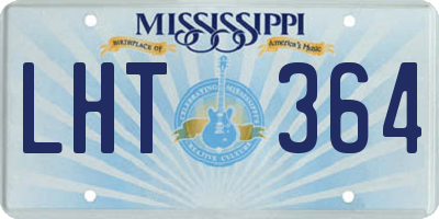 MS license plate LHT364