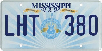 MS license plate LHT380