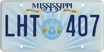 MS license plate LHT407