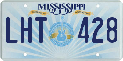 MS license plate LHT428