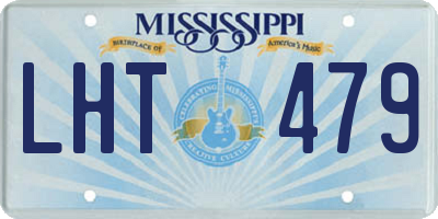 MS license plate LHT479