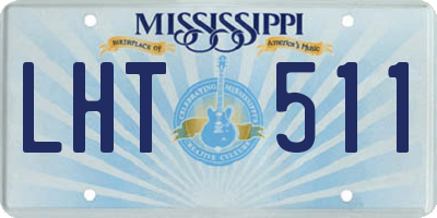 MS license plate LHT511