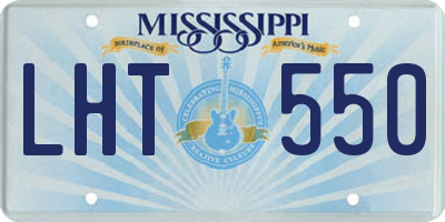 MS license plate LHT550