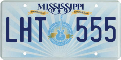 MS license plate LHT555