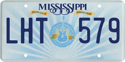 MS license plate LHT579