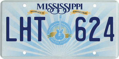 MS license plate LHT624