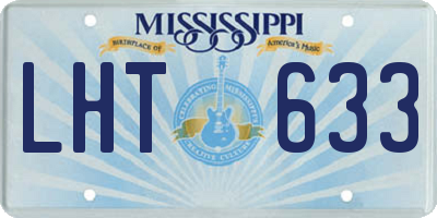 MS license plate LHT633