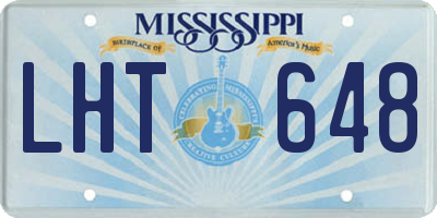 MS license plate LHT648