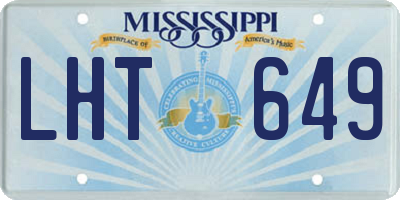 MS license plate LHT649