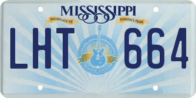 MS license plate LHT664