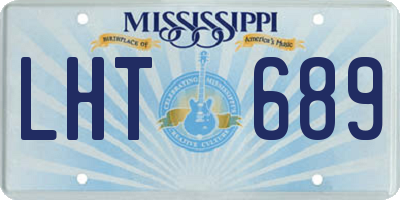 MS license plate LHT689
