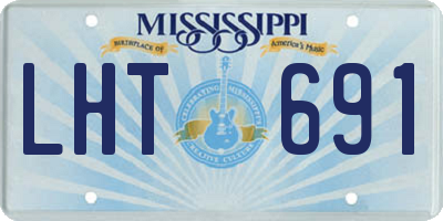 MS license plate LHT691