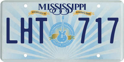 MS license plate LHT717