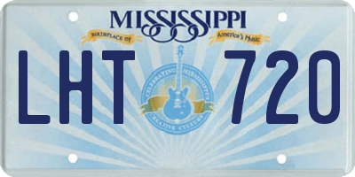 MS license plate LHT720