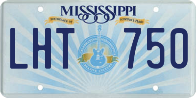 MS license plate LHT750