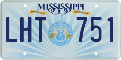 MS license plate LHT751